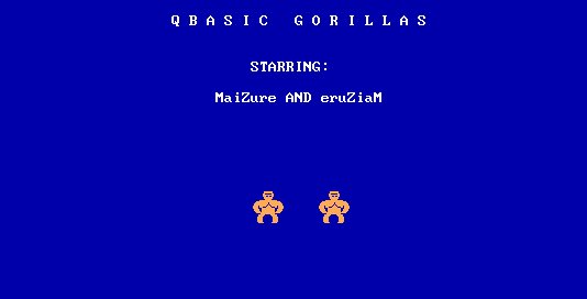 QBasic Gorillas!